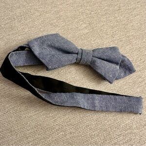 Jack & Jones Blue Chambray Bow Tie